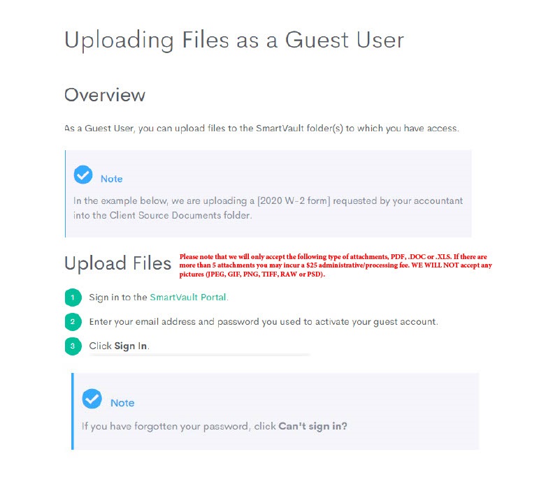 Uploading Files as a Guest User